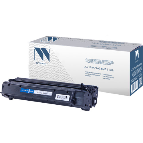 -/ Тонер-картридж NVP NV-C7115A/Q2624A/Q2613A для HP LaserJet 1000/ 1000W/ 1005/ 1005W/ 1200/ 1200N/ 1200SE/ 1220/ 1220SE/ 3300/ 3300MFP/ 3310/ 3320/ 3320MFP/ 3320N/ 3320N MFP/ 3330/ 3330MFP/ 3380/ 3380MFP/ 1150/ 1300/1300N/ 1300Xi (2500k)