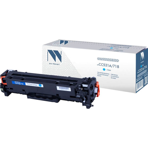 -/ Тонер-картридж NVP NV-CC531A/NV-718 Cyan универсальные для HP/Canon Color LaserJet CP2024/ CP2024n/ CP2024dn/ CP2025/ CP2025n/ CP2025dn/ CP2026/ CP2026n/ CP2026dn/ CP2027/ CP2027n/ CP2027dn/ LBP 7200 i-Sensys 7200cdn/ 7210/ 7210Cdn/ 7660/ 7660Cdn/ 7680