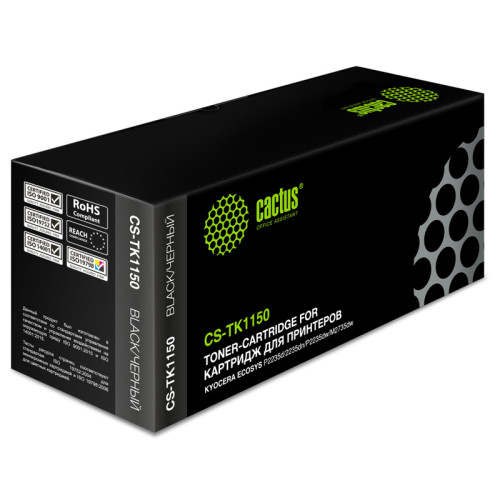 -/ Картридж лазерный Cactus CS-TK1150 TK-1150 черный (3000стр.) для Kyocera Ecosys P2235d/P2235dn/P2235