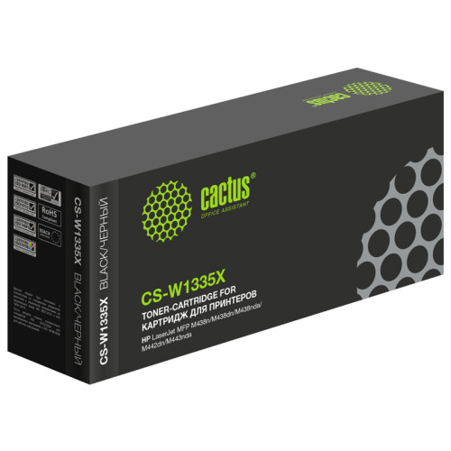 -/ Картридж лазерный Cactus CS-W1335X W1335X черный (13700стр.) для HP LJ MFP M438n/M438dn/M438nda/M442