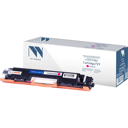 -/ Тонер-картридж NVP NV-CE313A/NV-729 Magenta для HP Color LaserJet CP1025/ CP1025nw/ M275/ CP1025/ CP1025nw/ 100 M175a/ 100 M175nw/ LBP 7010 i-Sensys/ 7010C i-Sensys/ 7018 i-Sensys/ 7018C i-Sensys (1000k)