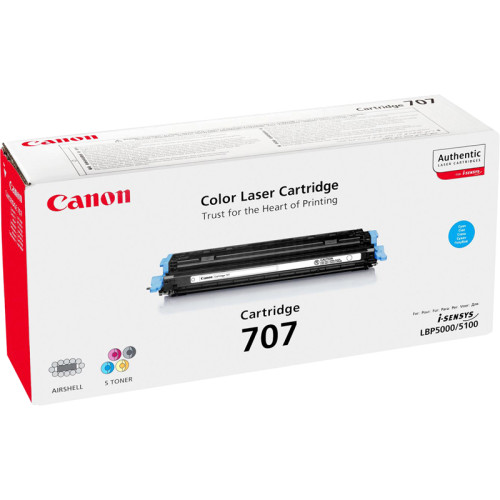 Тонер-картридж/ CARTRIDGE 707 CYAN/LBP5000