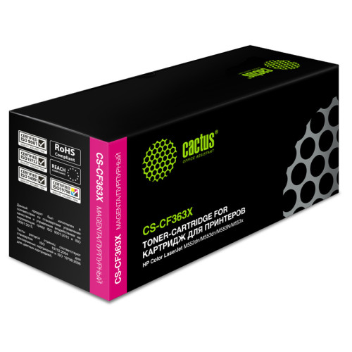 -/ Картридж лазерный Cactus CS-CF363X CF363X пурпурный (9500стр.) для HP CLJ M552dn/M553dn