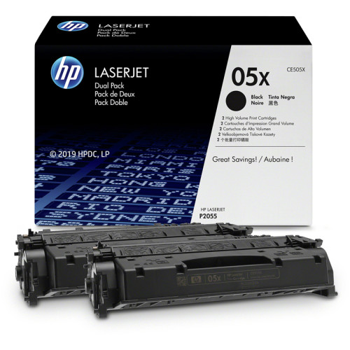 HP LaserJet CE505X Dual Pack Black Print Cartridge