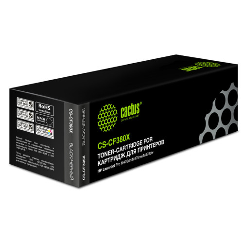 -/ Картридж лазерный Cactus CS-CF380X CF380X черный (4400стр.) для HP LJ Pro M476dn/M476nw/M476dw