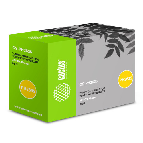 -/ Картридж лазерный Cactus CS-PH3635 108R00796 черный (10000стр.) для Xerox Phaser 3635