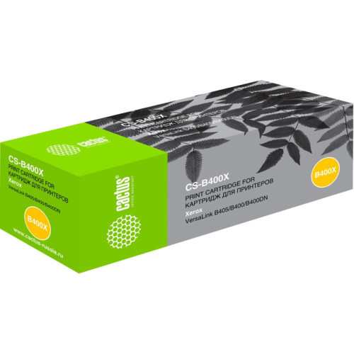 -/ Картридж лазерный Cactus CS-B400X 106R03585 черный (24600стр.) для Xerox VersaLink B400/405