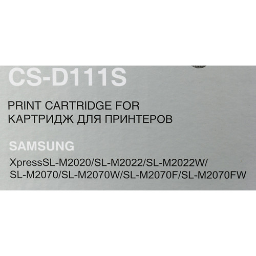 -/ Картридж лазерный Cactus CS-D111S MLT-D111S черный (1000стр.) для Samsung Xpress M2022/M2020/M2021/M