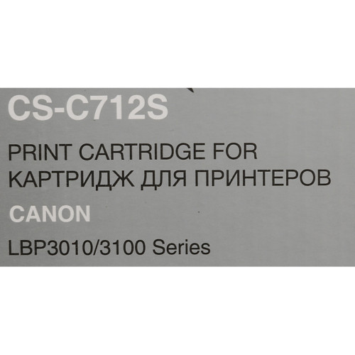 -/ Картридж лазерный Cactus CS-C712S 712 черный (1500стр.) для Canon LBP-3010/3020