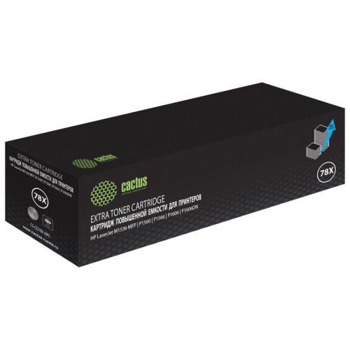 -/ Картридж лазерный Cactus CS-CE278X-MPS CF278X черный (3000стр.) для HP LJ P1566/P1606w