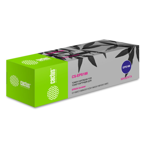 -/ Картридж лазерный Cactus CS-EPS188 S050188 пурпурный (4000стр.) для Epson AcuLaser C1100/C1100N/CX11