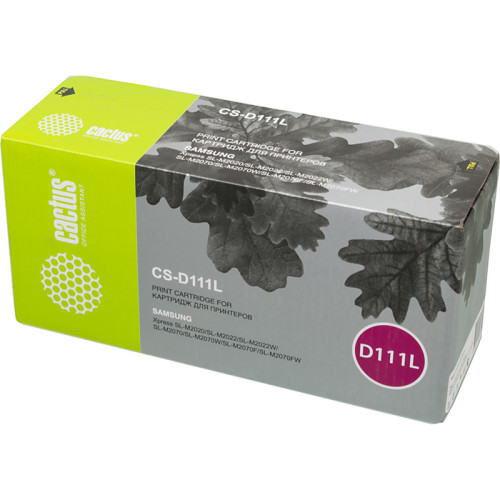 -/ Картридж лазерный Cactus CS-D111L MLT-D111L черный (1800стр.) для Samsung Xpress M2022/M2020/M2021/M
