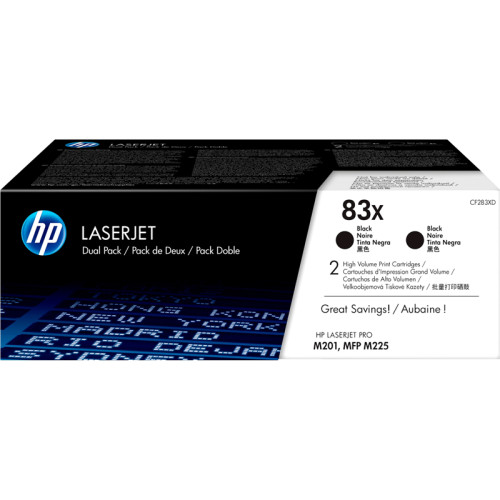 Тонер-картридж набор из 2 шт/ HP 83X Black 2-pack LJ Toner Cartridge