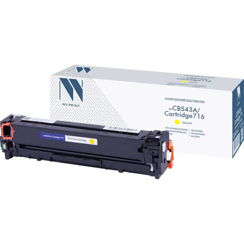 -/ Тонер-картридж NVP NV-CB542A/NV-716 Yellow универсальные для HP/Canon Color LaserJet CP1215/ CP1515n/ CM1312/ CM1312nfi/ i-SENSYS LBP-5050/ MF8030C/ MF8050C/ 8080C (1400k)