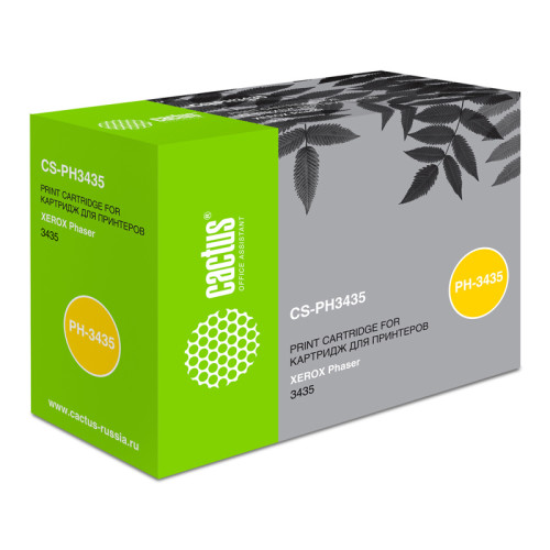 -/ Картридж лазерный Cactus CS-PH3435 106R01415 черный (10000стр.) для Xerox Phaser 3435/3435dn