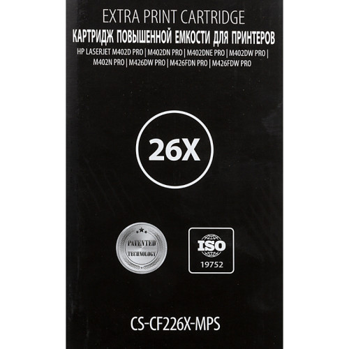 -/ Картридж лазерный Cactus CS-CF226X-MPS CF226XX черный (12000стр.) для HP LJ M402d/M402n/M426dw/M426fdn/M426fdw