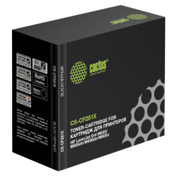 -/ Картридж лазерный Cactus CS-CF281X CF281X черный (25000стр.) для HP LJ Ent M630/M605dn/M606dn/M605x