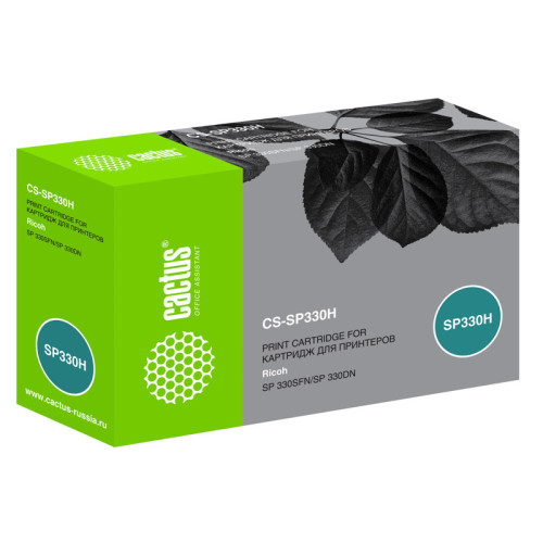 -/ Картридж лазерный Cactus CS-SP330H 408281 черный (7000стр.) для Ricoh Aficio SP 330DN/330SFN/330SN