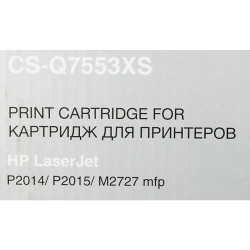 -/ Картридж лазерный Cactus CS-Q7553XS Q7553X черный (7000стр.) для HP P2014/P2015/M2727