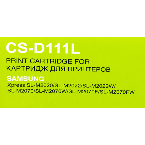 -/ Картридж лазерный Cactus CS-D111L MLT-D111L черный (1800стр.) для Samsung Xpress M2022/M2020/M2021/M