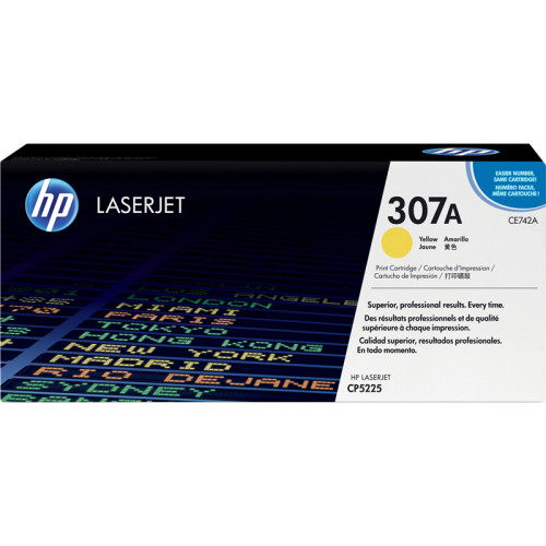 Тонер-картридж/ HP Color LaserJet CE742A Yellow Print Cartridge