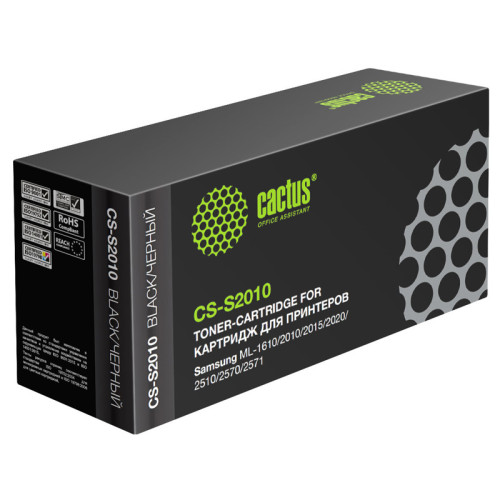 -/ Картридж лазерный Cactus CS-S2010 ML-2010D3 черный (3000стр.) для Samsung ML-1610/2010/2015/2020/251