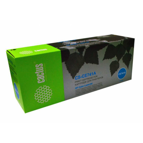 -/ Картридж лазерный Cactus CS-CE741A CE741A голубой (7300стр.) для HP CLJ CP5220/CP5221