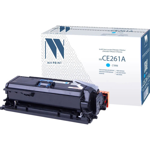 -/ Тонер-картридж NVP NV-CE261A Cyan для HP Color LaserJet CP4025dn/ CP4025n/ CP4525dn/ CP4525n/ CP4525xh (11000k)