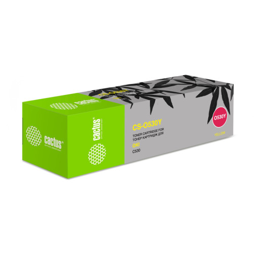 -/ Картридж лазерный Cactus CS-O530Y 44469752 желтый (5000стр.) для Oki C530