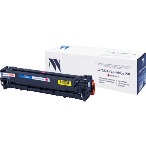 -/ Тонер-картридж NVP NV-CF213A/NV-731 Magenta универсальные для HP/Canon LaserJet Pro 200 color MFP M276n/ MFP M276nw/ 200 M251n/ M251nw/ LBP 7100 i-Sensys 7100CN/ 7110/ 7110CW/ MF 623CN/ 628CW/ 8230/ 8230CN/ 8280/ 8280CW (1800k)