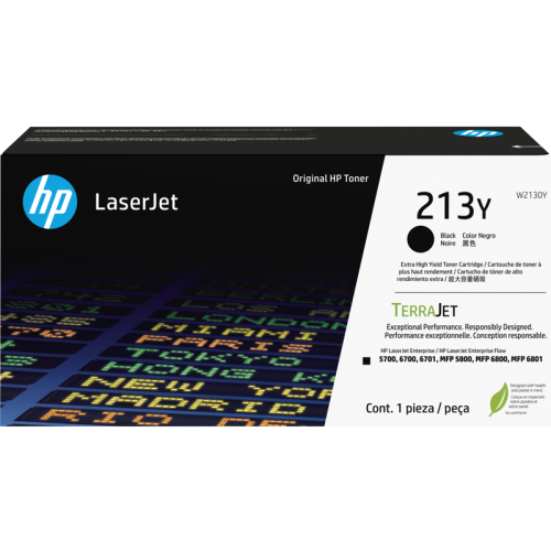 Тонер-картридж/ HP 213Y Black Extra High Yield Original LaserJet Toner Cartridge