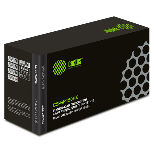 -/ Картридж лазерный Cactus CS-SP150HE 408010 черный (1500стр.) для Ricoh Aficio SP 150/SP 150SU