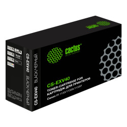 -/ Картридж лазерный Cactus CS-EXV40 C-EXV40 черный (6000стр.) для Canon IR 1133/1133A/1133iF