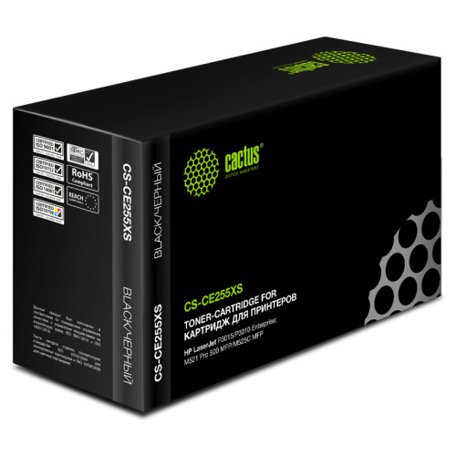 -/ Картридж лазерный Cactus CS-CE255XS CE255X черный (12500стр.) для HP LJ P3015