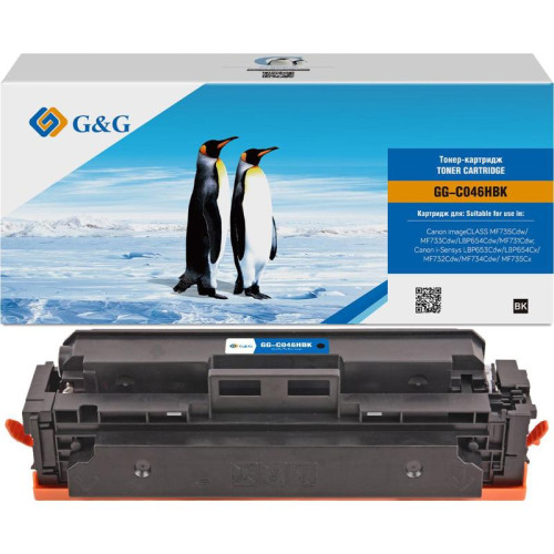Тонер-картридж G&G GG-C046HBK черный, 5000 стр., для Canon LBP 653Cdw/654Cx/MF732Cdw/734Cdw/735Cx