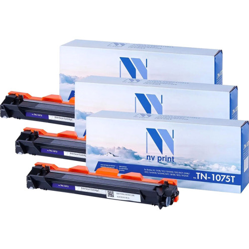-/ Набор NVP NV-TN-1075T-SET3 для Brother HL-1110R/ HL-1112R/ DCP-1510R/ DCP-1512R/ MFC-1810R/ MFC-1815R/ HL-1210WR/ HL-1212WR/ DCP-1610WR/ DCP-1612WR/ MFC-1912WR (1000k) (3 шт)