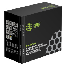 -/ Картридж лазерный Cactus CS-CF281X CF281X черный (25000стр.) для HP LJ Ent M630/M605dn/M606dn/M605x