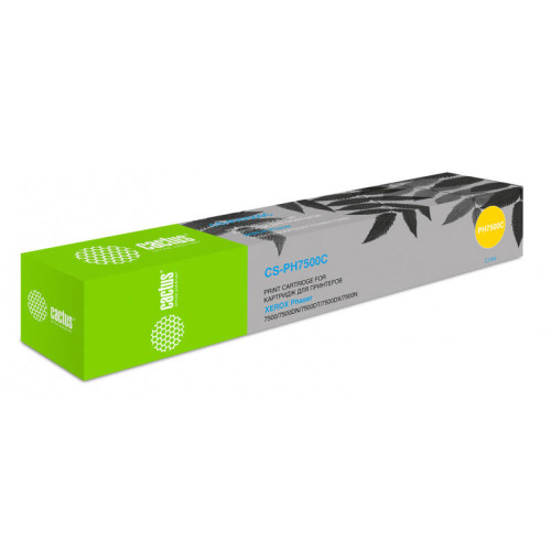 -/ Картридж лазерный Cactus CS-PH7500C 106R01443 голубой (17800стр.) для Xerox Phaser 7500