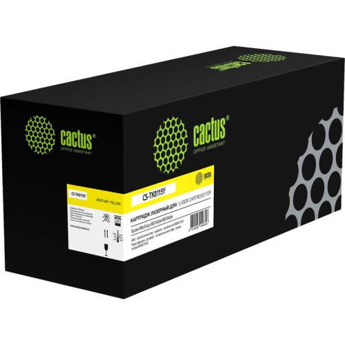 -/ Картридж лазерный Cactus CS-TK8115Y желтый (6000стр.) для Kyocera Mita Ecosys M8124cidn/M8130cidn
