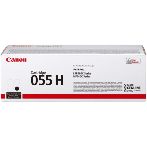 Тонер-картридж Canon 055HBK черный, 7600 стр., для Canon LBP663Cdw/LBP664Cx/MF746Cx/MF742Cdw/MF744Cdw