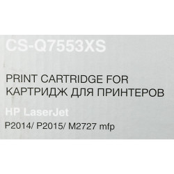 -/ Картридж лазерный Cactus CS-Q7553XS Q7553X черный (7000стр.) для HP P2014/P2015/M2727