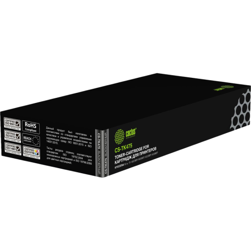 -/ Картридж лазерный Cactus CS-TK475 TK-475 черный (15000стр.) для Kyocera FS-6025/B/6030