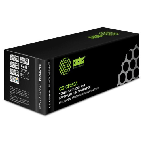 Картридж лазерный Cactus CS-CF283A-6 CF283A черный (1500стр.) для HP LJ Pro M125nw/M127fw с чипом Картридж лазерный Cactus CS-CF283A-6 CF283A черный (1500стр.) для HP LJ Pro M125nw/M127fw с чипом