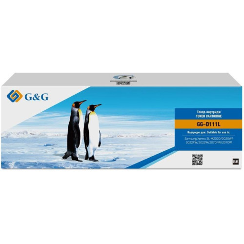 Тонер-картридж G&G GG-D111L черный, 1800 стр., для Samsung Samsung Xpress SL-M2020/2022/2070 Тонер-картридж G&G GG-D111L черный, 1800 стр., для Samsung Samsung Xpress SL-M2020/2022/2070
