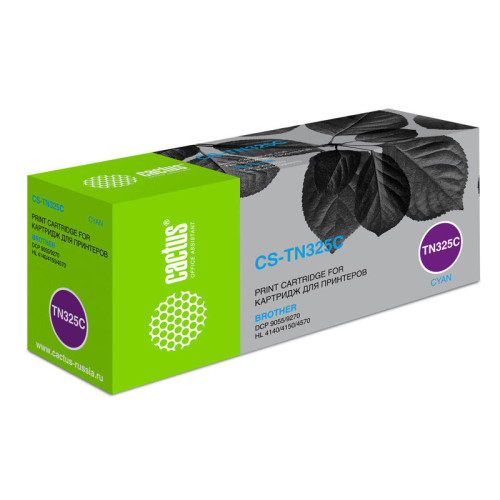 -/ Картридж лазерный Cactus CS-TN325C TN-325C голубой (3500стр.) для Brother DCP-9055/9270/HL-4140/4150