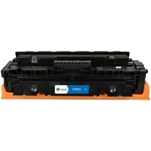 Тонер-картридж G&G GG-W2031A 415A голубой, 2100 стр., для HP LaserJet M454/MFP M479