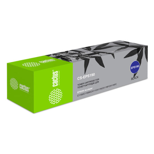 -/ Картридж лазерный Cactus CS-EPS190 S050190 черный (4000стр.) для Epson AcuLaser C1100/C1100N/CX11/CX