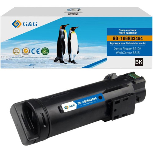 Картридж лазерный G&G GG-106R03484 106R03476/106R03484 черный (2500стр.) для Xerox Phaser 6510DN/WC 6515DN