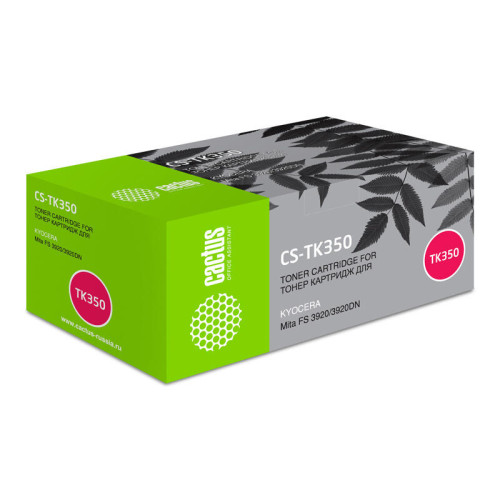 -/ Картридж лазерный Cactus CS-TK350 TK-350 черный (15000стр.) для Kyocera Mita FS 3920/3920DN