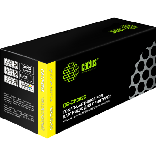 -/ Картридж лазерный Cactus CS-CF362X CF362X желтый (9500стр.) для HP CLJ M552dn/M553dn